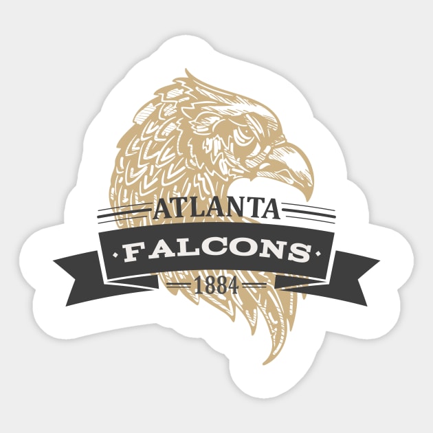 Atlanta Falcons vintage NFL logo Sticker by Digster
